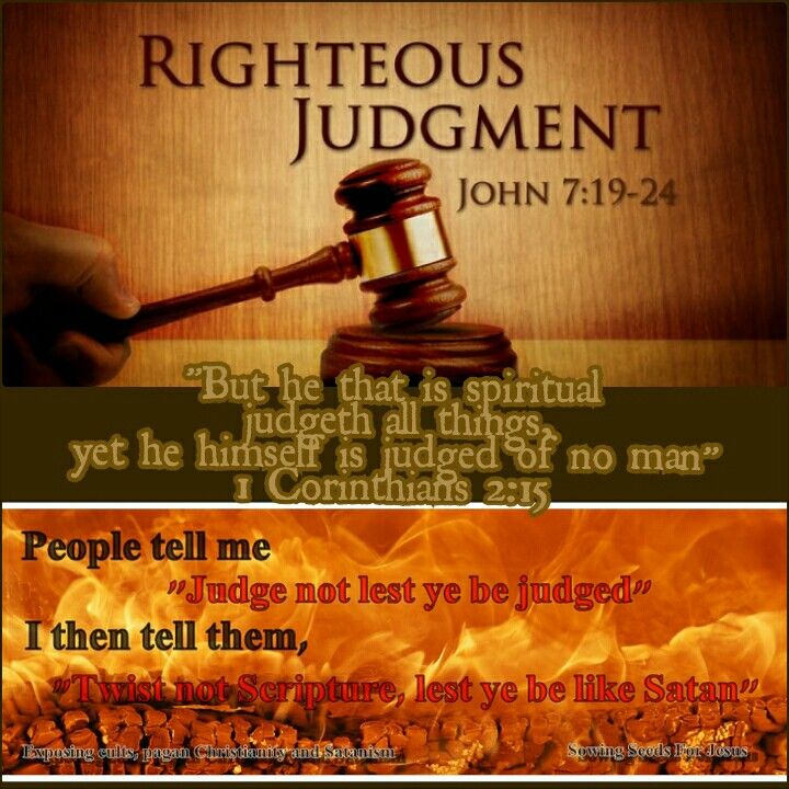 Are we to judge others? Yes contrary to what many believers think. The ...