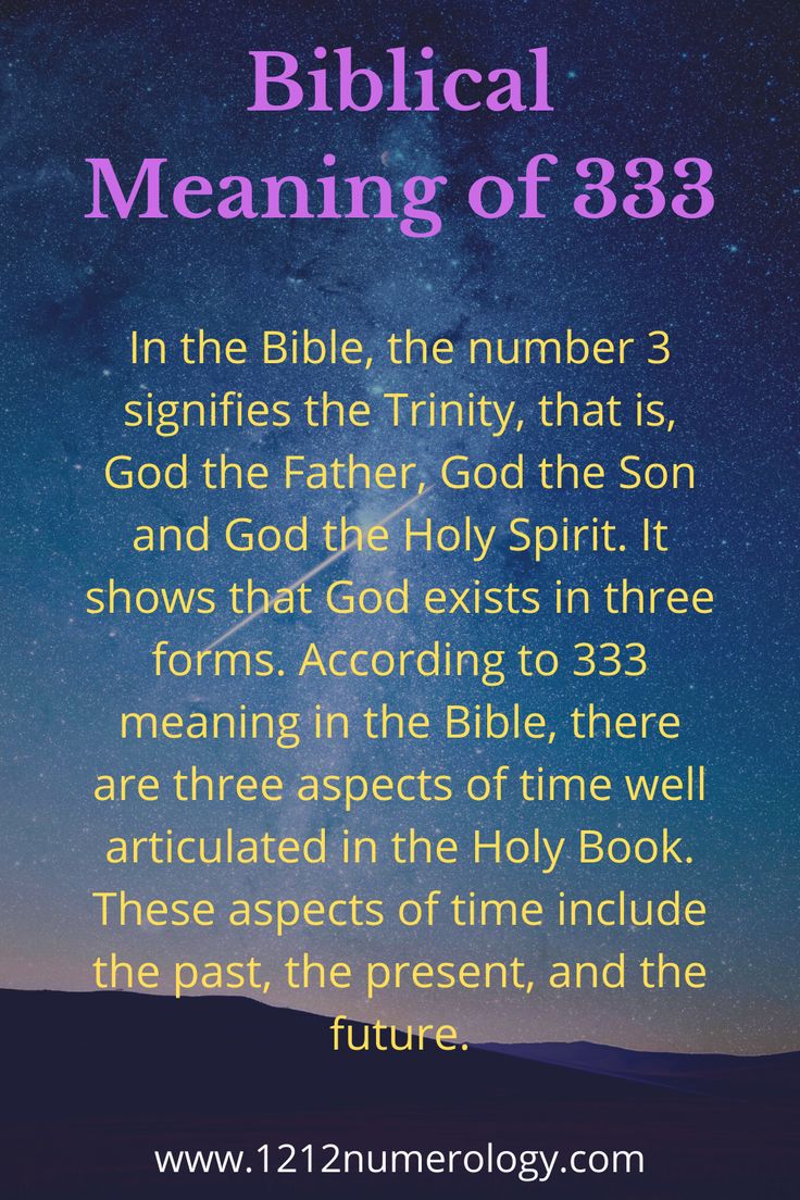 Biblical Meaning of 333