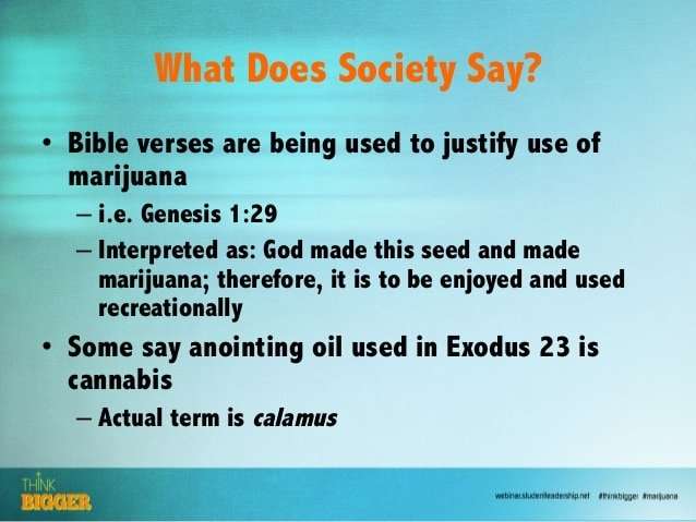 Biblical View of Marijuana