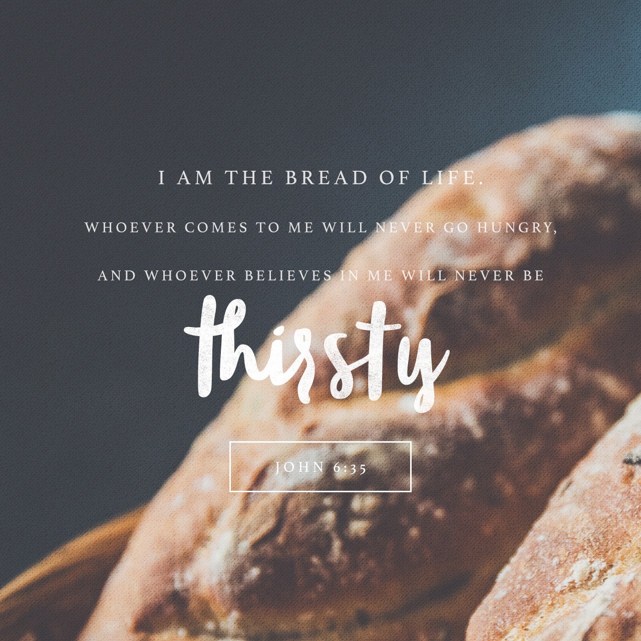 Daily Bible Verse on Twitter: " Then Jesus declared,âI am the bread of ...
