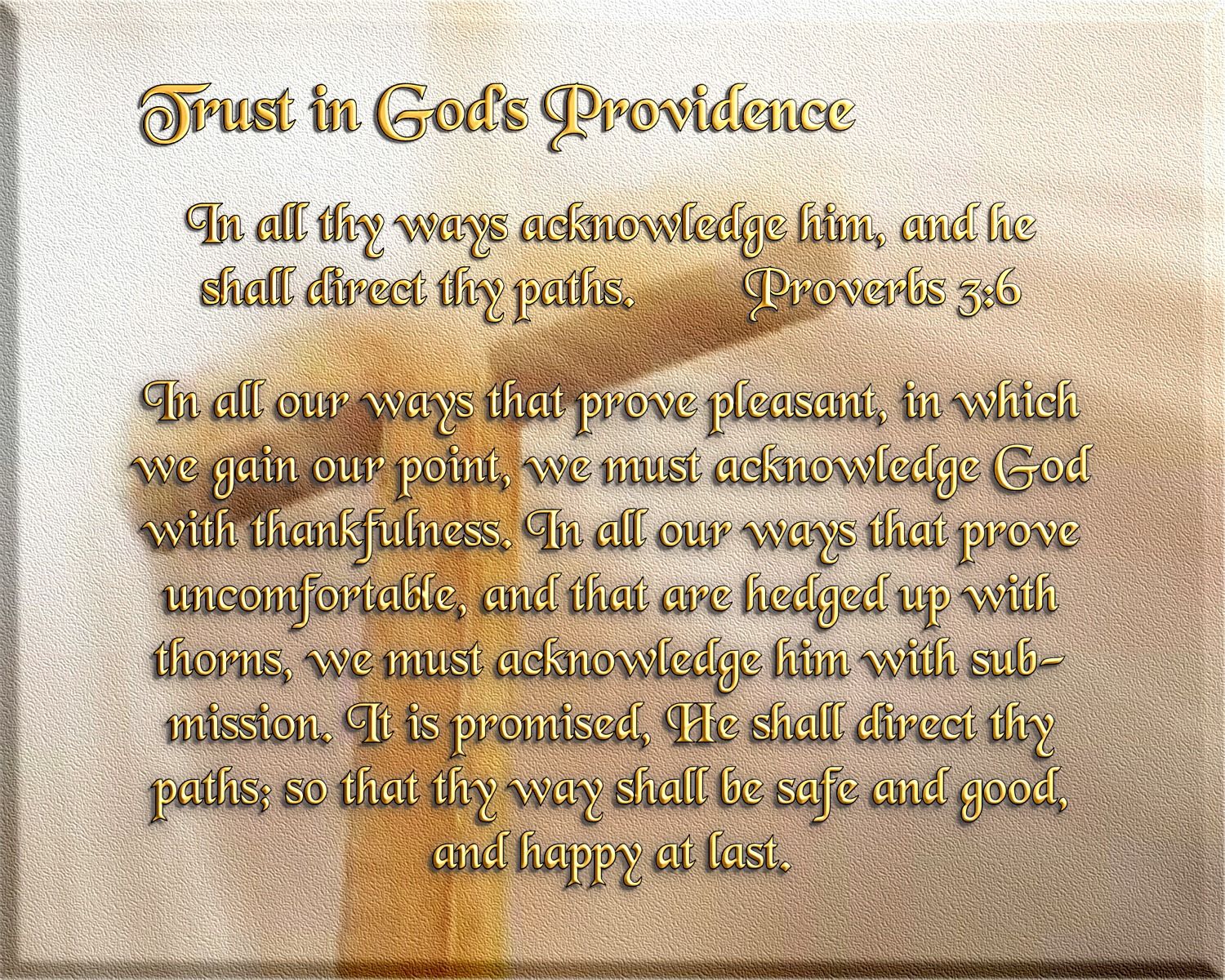 Definition Of God S Providence