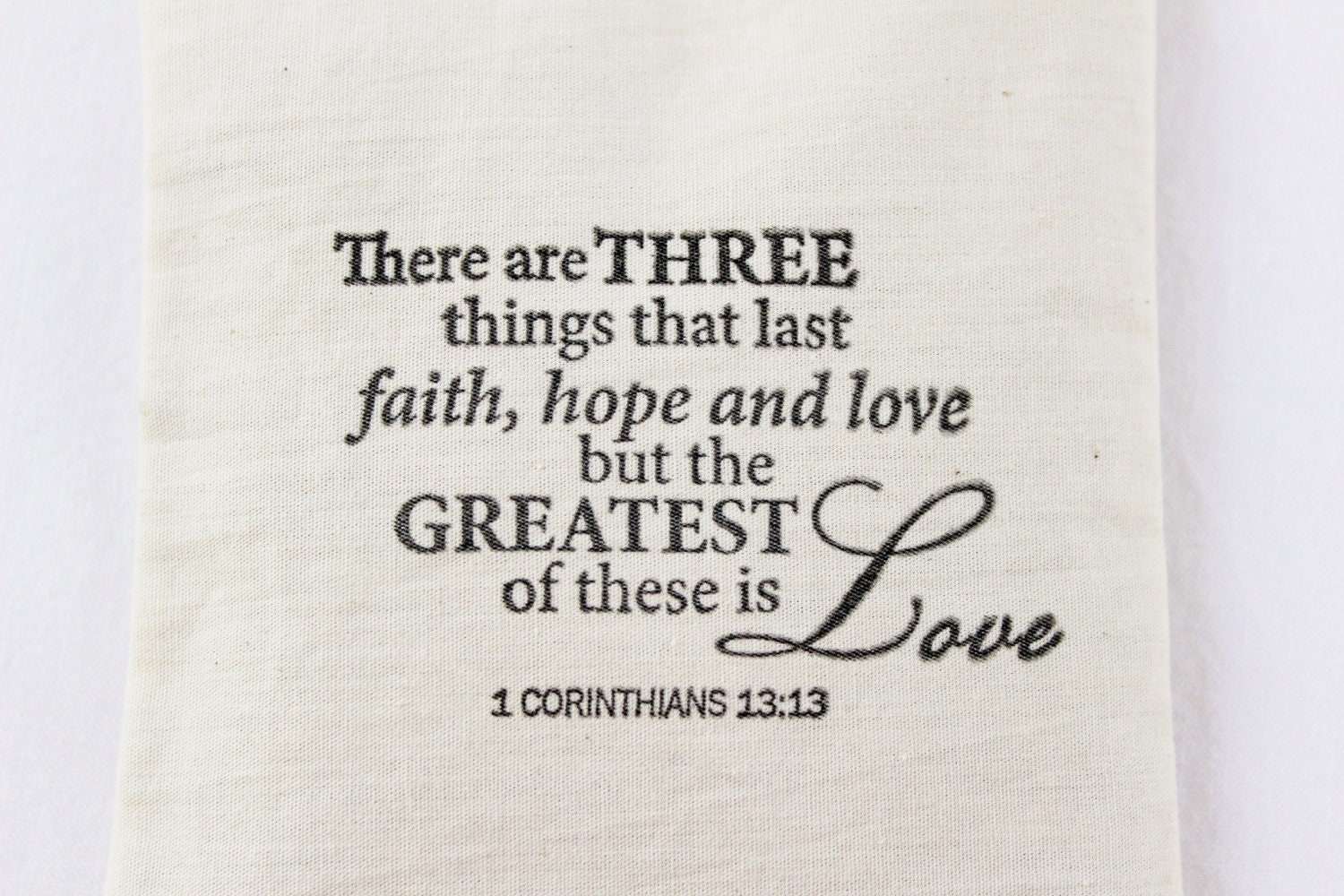 Faith Hope Love Lavender Sachet 1 Corinthians 13 Bible Verse