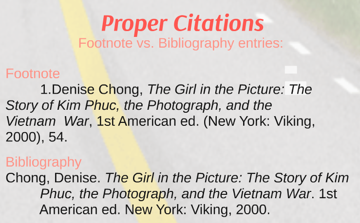 Footnotes vs. Bibliography Page