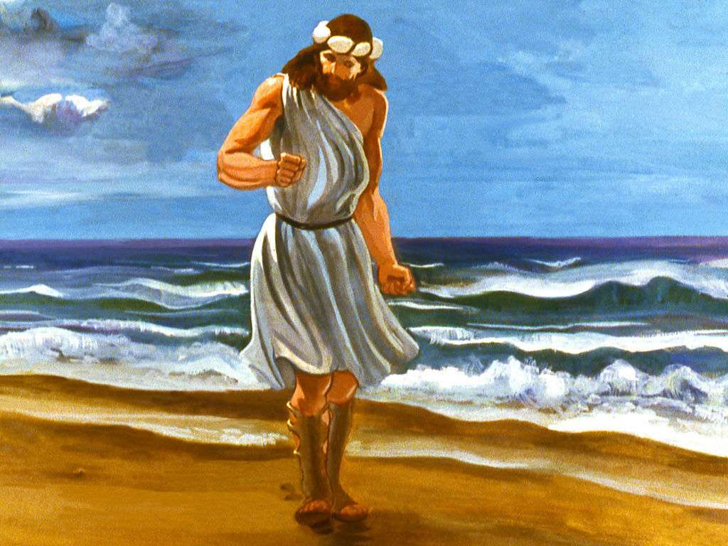 FreeBibleimages :: Jonah and the large fish :: When Jonah runs away ...