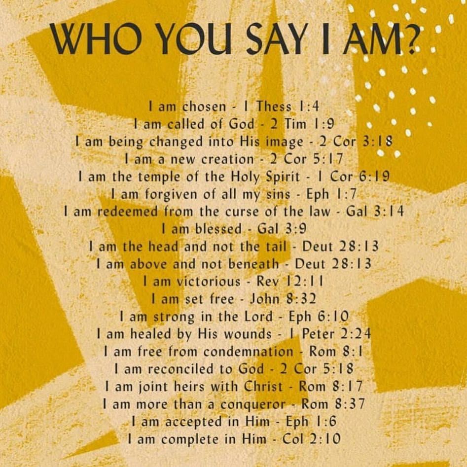 Hillsong NYC on Instagram: âFriday reminderâ " I am who You say I am."  ð? ...