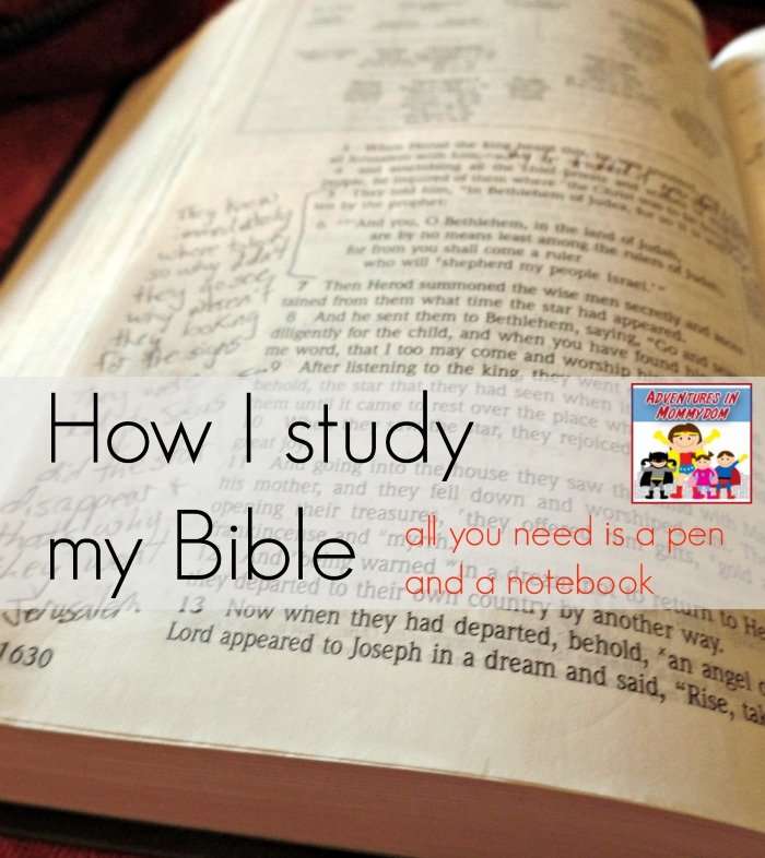 How I study the Bible (and write a Bible study)