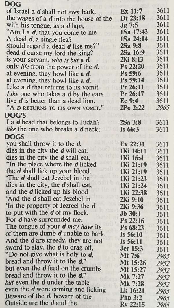 How many times are dogs mentioned in the Bible?