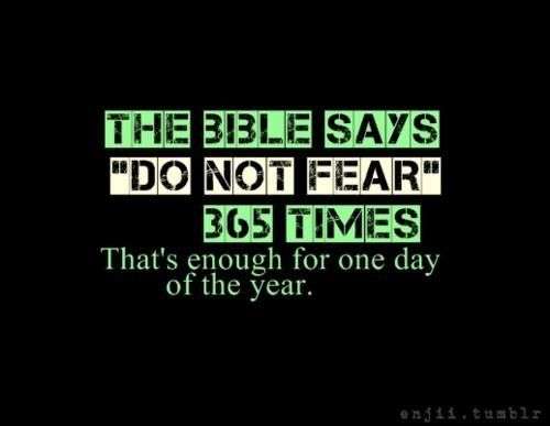 How many times does fear not appear in the bible MISHKANET.COM