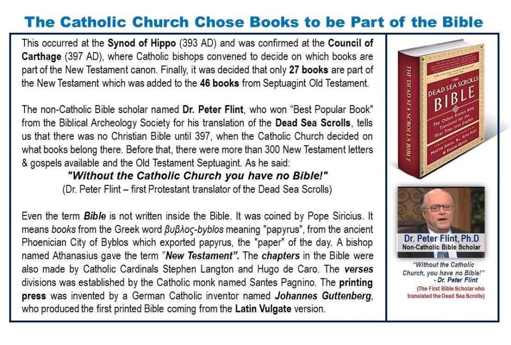 HOW THE CATHOLIC CHURCH PRESERVE ITS COMPILED BOOK CALLED ...