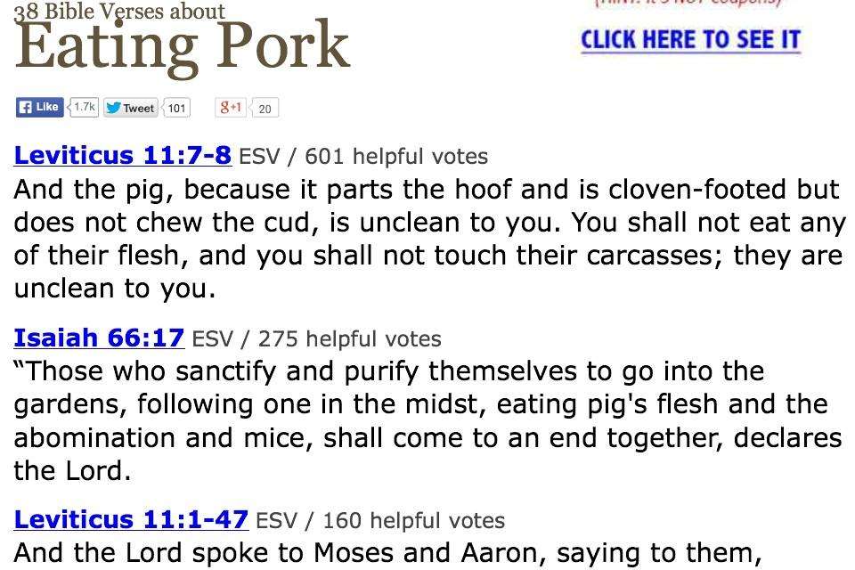 Lord Lux V  on Twitter: " The bible says not to eat meat ...