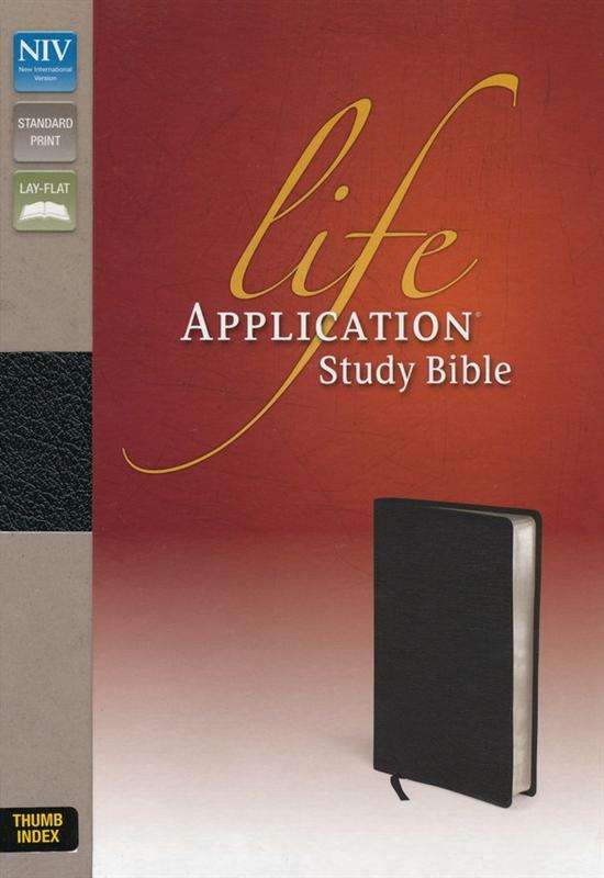 NIV Life Application Study Bible, Bonded Leather, Black ...