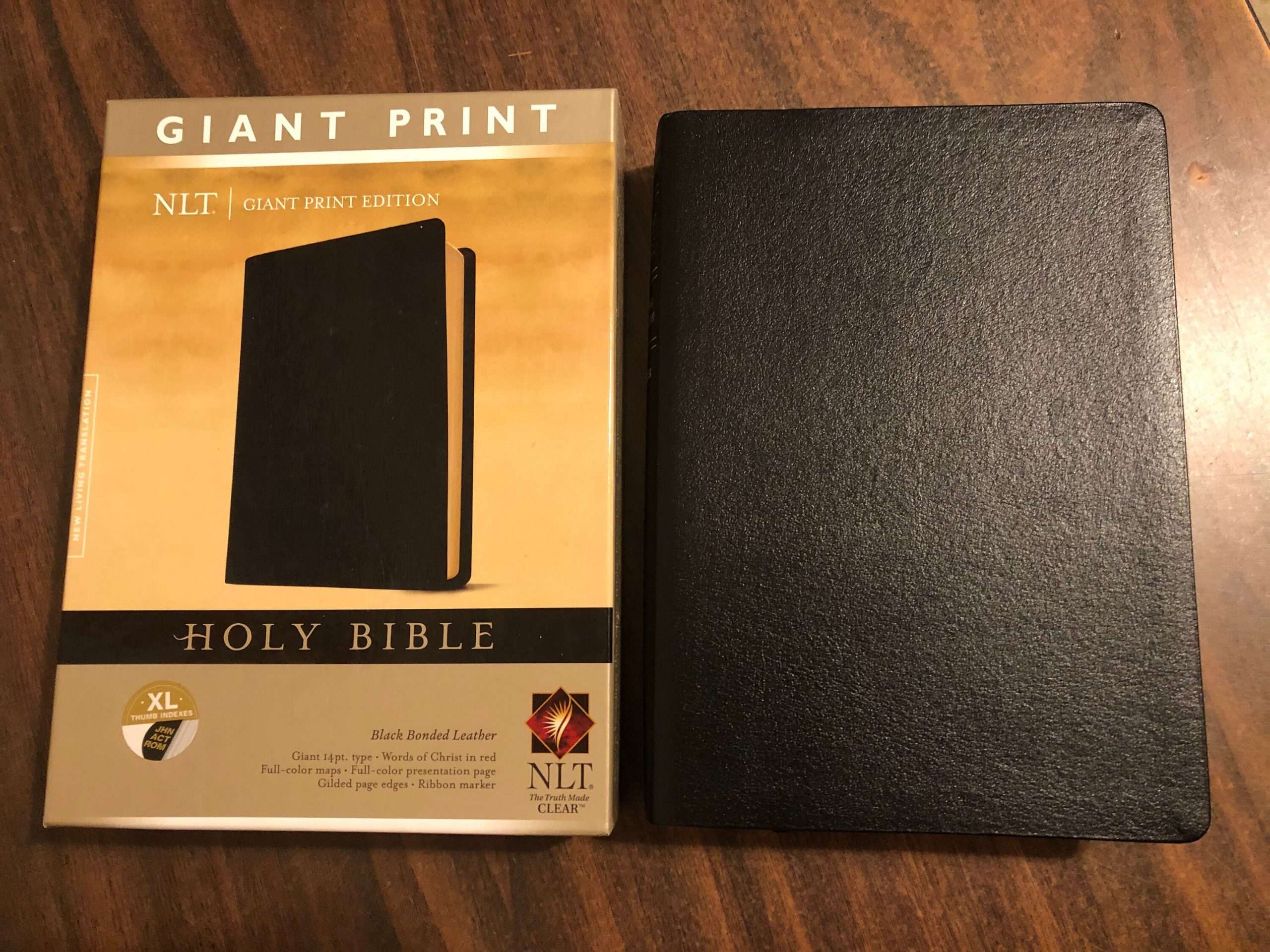 PERSONALIZED ** NLT Giant Print Bible Indexed