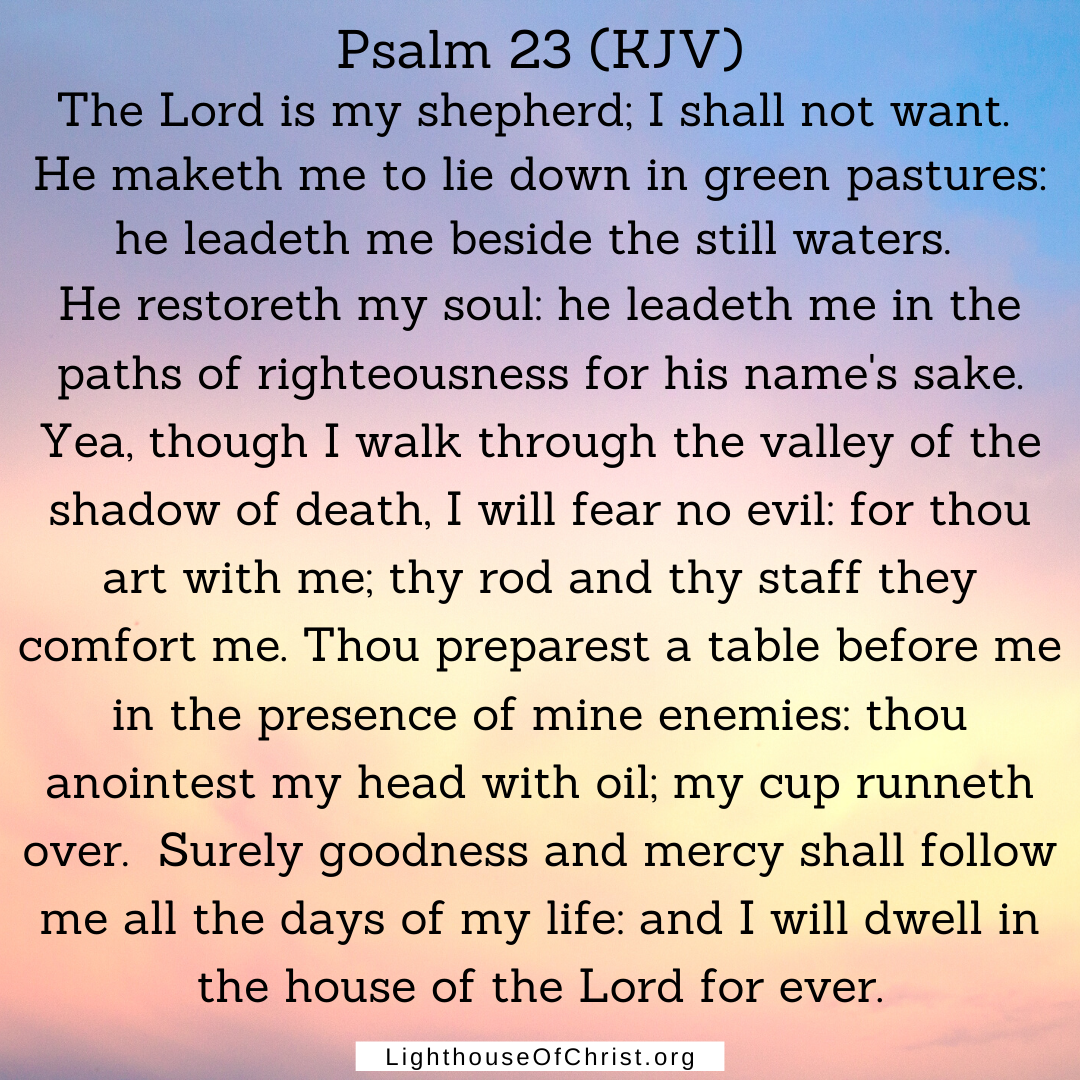 Psalm 23 (KJV)