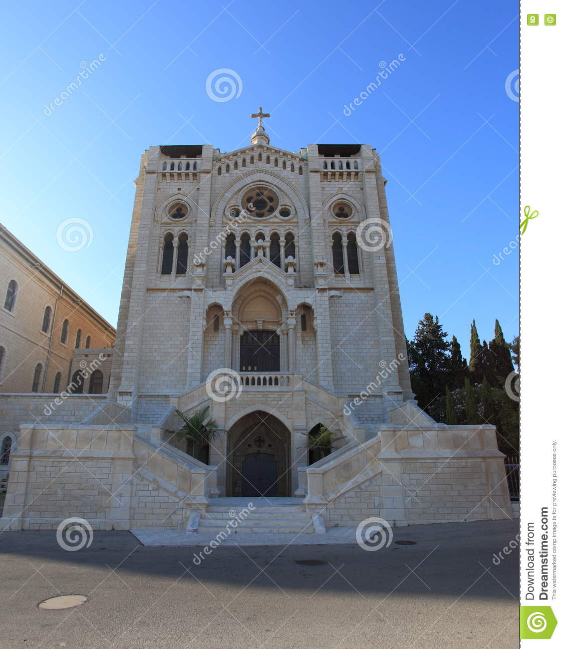 Salesian Church Of Jesus In Nazareth, Israel Stock Image