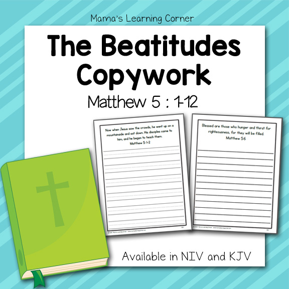 The Beatitudes Copywork {Matthew 5}