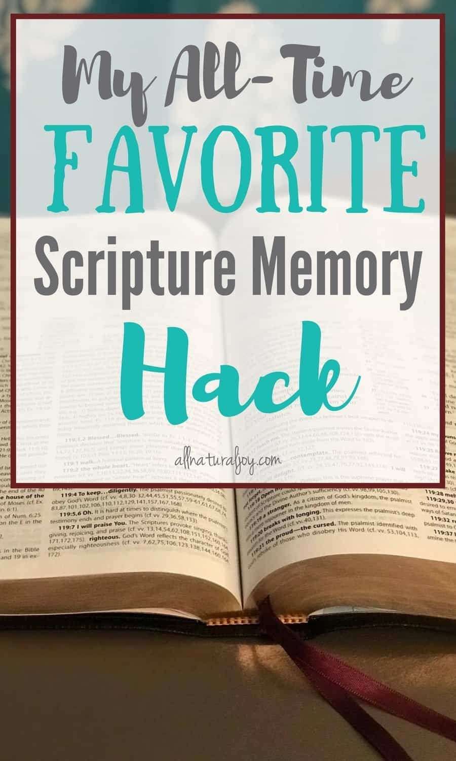 The Easiest Way to Memorize Scripture