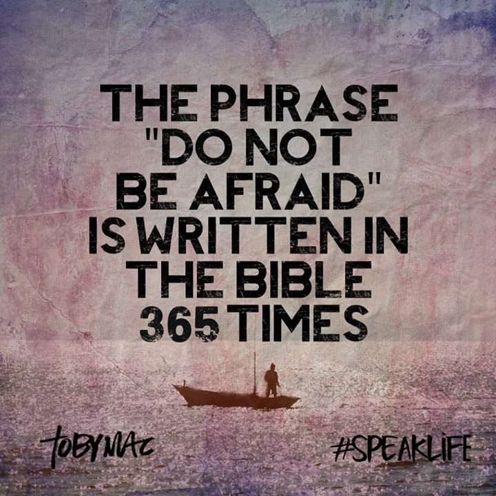 The phrase Do Not Be Afraid is in the bible 365 times ...