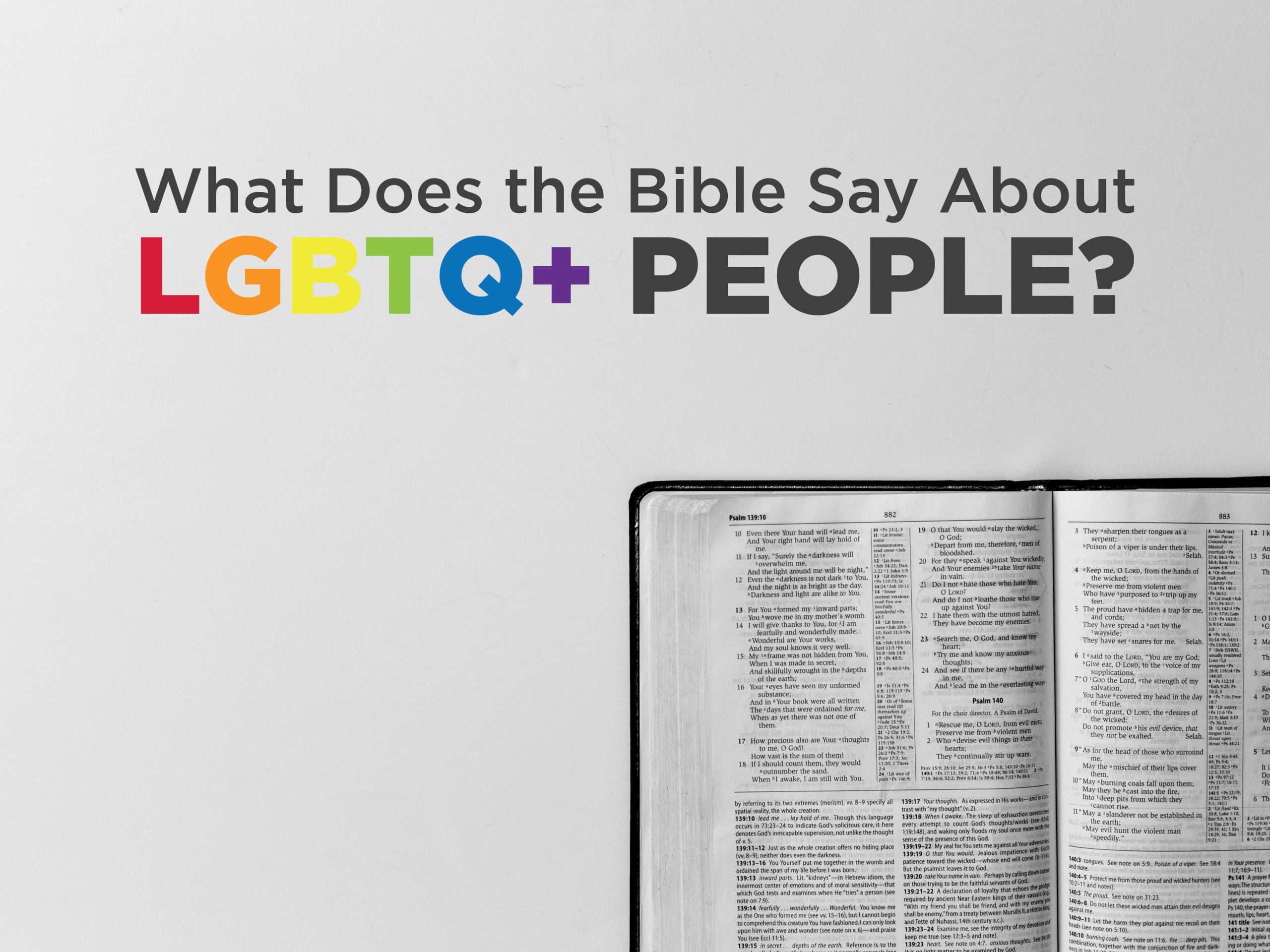 What Does the Bible Say About LGBTQ+ People?