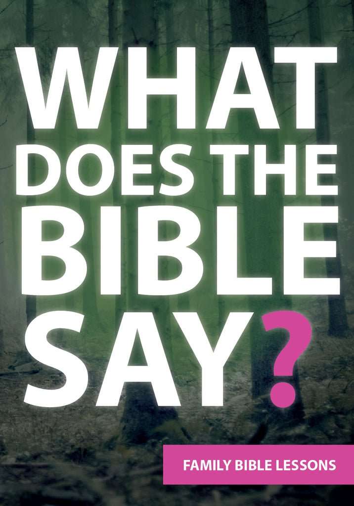 What Does the Bible Say Family Bible Lessons  Children