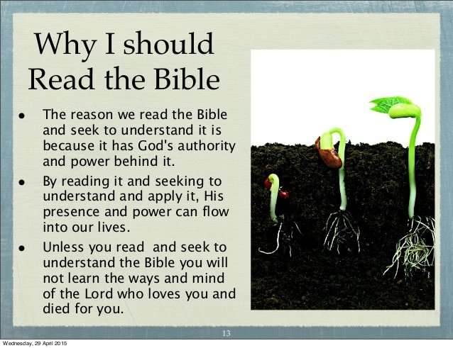 Why and How Should I Read the Bible