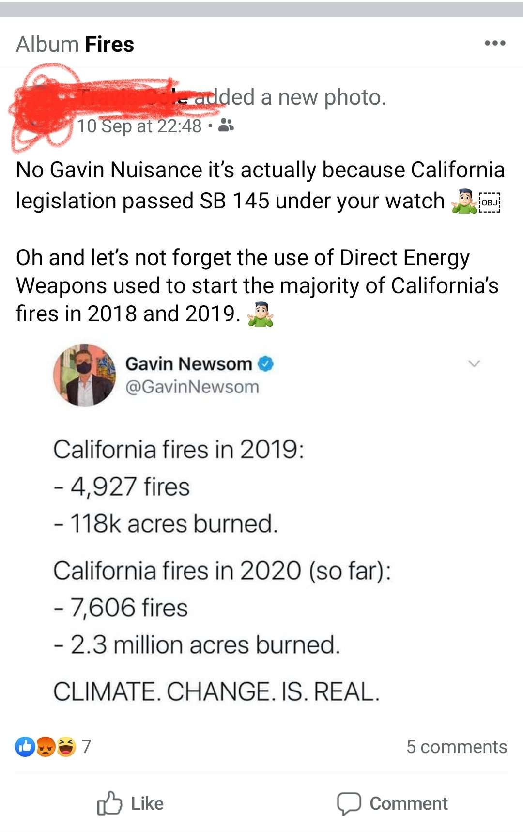 Yes, pedophilia and energy weapons caused the fires ...